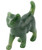 Image of Genuine Nephrite Jade Walking Cat Figurine (HNW-189)