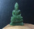 Natural Untreated Solid Nephrite Jade Thai Buddha Figurine