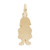 Girl with Flower Dress Charm - 8424-001-Gold-Girl-W-Dress-&-Flower-Back-RC