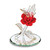 Glass Baron I Love You Red Rose with Butterfly Figurine