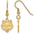 Image of Gold Plated 925 Silver Arkansas State University Sm Dangle Earrings by LogoArt