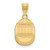 Gold Plated 925 Silver Coastal Carolina University Medium Crest Pendant LogoArt