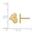 Gold Plated 925 Silver Coastal Carolina University X-Small Post Earrings LogoArt