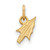 Gold Plated 925 Silver Florida State University XSmall Pendant LogoArt GP070FSU
