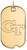 Image of Gold Plated 925 Silver Georgia Institute of Technology Large Dog Tag by LogoArt