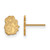 Gold Plated 925 Silver James Madison University X-Small Post Earrings by LogoArt