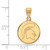 Image of Gold Plated 925 Silver Michigan State University Medium Pendant LogoArt GP069MIS