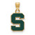 Gold Plated 925 Silver Michigan State University Sm Pendant by LogoArt GP031MIS