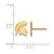 Gold Plated 925 Silver Michigan State University XSmall Earrings LogoArt GP050