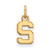 Gold Plated 925 Silver Michigan State University XSmall Pendant LogoArt GP001MIS
