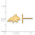 Gold Plated 925 Silver Montana State University XSmall Earrings LogoArt GP007MTU