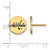 Gold Plated 925 Silver NHL Washington Capitals Sm Enamel Disc Earrings LogoArt