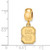Gold Plated 925 Silver North Carolina State University Dangle Bead LogoArt GP036