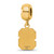 Gold Plated 925 Silver North Carolina State University Dangle Bead LogoArt GP036