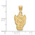 Gold Plated 925 Silver North Carolina State University Med Pendant LogoArt GP045