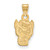 Gold Plated 925 Silver North Carolina State University Sm Pendant LogoArt GP044