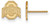 Image of Gold Plated 925 Silver Ohio State University XSmall Earrings LogoArt GP008OSU