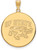 Gold Plated 925 Silver San Francisco State University XL Disc Pendant by LogoArt
