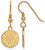 Image of Gold Plated 925 Silver U of Louisiana at Lafayette Sm Dangle Earrings by LogoArt