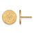 Gold Plated 925 Silver U of Louisiana at Lafayette Sm Post Earrings by LogoArt