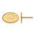 Gold Plated 925 Silver University of Georgia XSmall Earrings LogoArt GP008UGA
