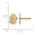 Image of Gold Plated 925 Silver University of Georgia XSmall Earrings LogoArt GP049UGA