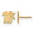 Gold Plated 925 Silver University of Kentucky XSmall Earrings LogoArt GP050UK