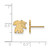 Gold Plated 925 Silver University of Kentucky XSmall Earrings LogoArt GP050UK