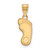 Gold Plated 925 Silver University of North Carolina Med LogoArt Pendant GP044UNC