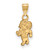Image of Gold Plated 925 Silver University of North Carolina Sm LogoArt Pendant GP055UNC
