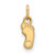 Gold Plated 925 Silver University of North Carolina XS LogoArt Pendant GP042UNC