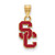 Gold Plated 925 Silver University of Southern California Pendant LogoArt GP017