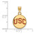 Image of Gold Plated 925 Silver University of Southern California Pendant LogoArt GP047