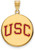 Image of Gold Plated 925 Silver University of Southern California Pendant LogoArt GP051