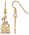 Image of Gold Plated Sterling Silver Alpha Chi Omega Medium Dangle Earrings by LogoArt
