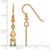 Image of Gold Plated Sterling Silver Alpha Chi Omega Small Dangle Earrings by LogoArt