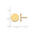 Gold Plated Sterling Silver Alpha Epsilon Phi Post Earrings by LogoArt GP047AEP