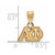 Image of Gold Plated Sterling Silver Alpha Phi Small Pendant by LogoArt (GP002APH)