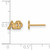 Image of Gold Plated Sterling Silver Alpha Phi X-Small Post Earrings by LogoArt GP005APH