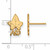 Image of Gold Plated Sterling Silver Alpha Phi X-Small Post Earrings by LogoArt GP038APH