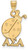 Image of Gold Plated Sterling Silver Alpha Sigma Alpha Medium Pendant by LogoArt GP036ASI