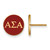 Gold Plated Sterling Silver Alpha Sigma Alpha Post Earrings by LogoArt GP031ASI