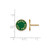 Gold Plated Sterling Silver Alpha Sigma Tau Post Earrings by LogoArt GP019ALS