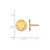 Gold Plated Sterling Silver Alpha Sigma Tau Post Earrings by LogoArt GP020ALS
