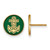 Gold Plated Sterling Silver Alpha Sigma Tau Post Earrings by LogoArt GP046ALS
