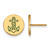 Gold Plated Sterling Silver Alpha Sigma Tau Post Earrings by LogoArt GP047ALS