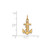 Gold Plated Sterling Silver Alpha Sigma Tau X-Small Pendant by LogoArt GP034ALS
