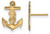 Image of Gold Plated Sterling Silver Alpha Sigma Tau XSmall Post Earrings LogoArt GP038