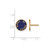 Gold Plated Sterling Silver Alpha Xi Delta Enamel Post Earrings LogoArt GP019AXD