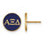 Gold Plated Sterling Silver Alpha Xi Delta Enamel Post Earrings LogoArt GP031AXD